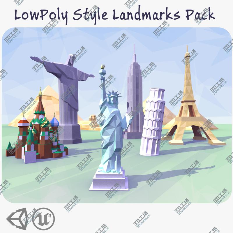 images/goods_img/202105071/LowPoly Style Landmarks Pack/1.jpg